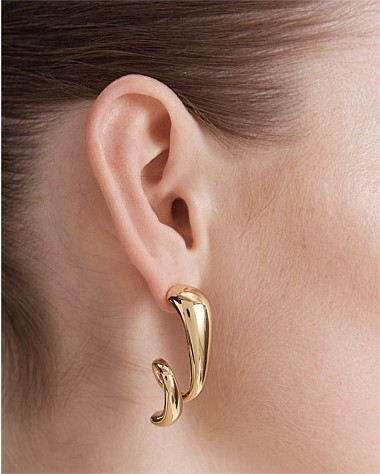 The Podium Twist Hoop Earrings