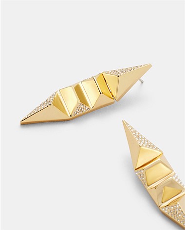 Slay To The Rhythm Pave Drop Earrings