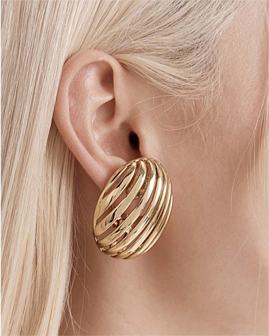 Sound Waves Clip On Earrings