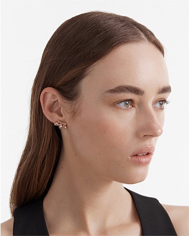 I Feel Love Mini Ear Climber Stud Earrings