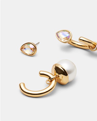 Pull Up To The Bumper Pearl Drop Earrings