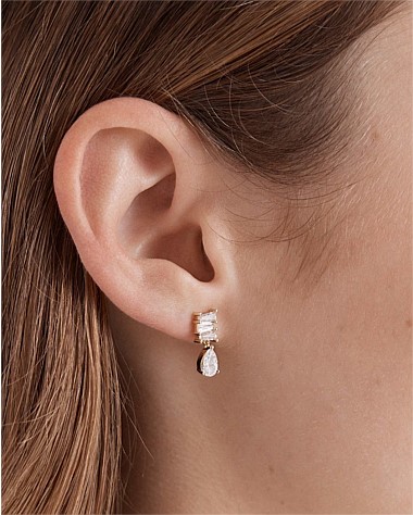 Enchantment Crystal Drop Stud Earrings