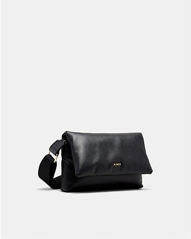 Puffy Leather Mini Crossbody Bag