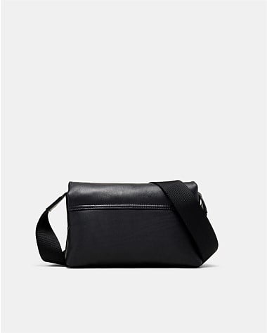 Puffy Leather Mini Crossbody Bag