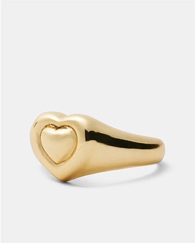 Paris Heart Pinky Ring