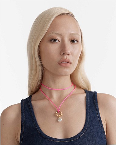 Kaia Pearl Cord Necklace