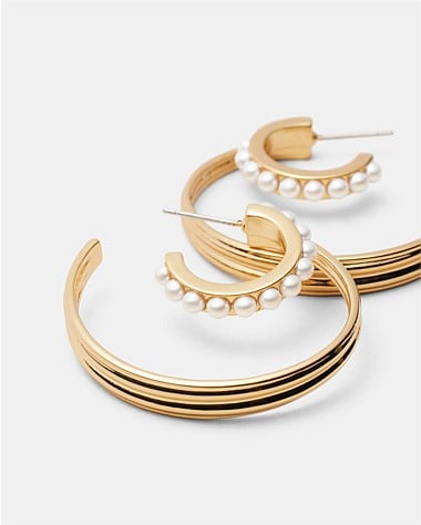 Releve Double Hoop Earrings