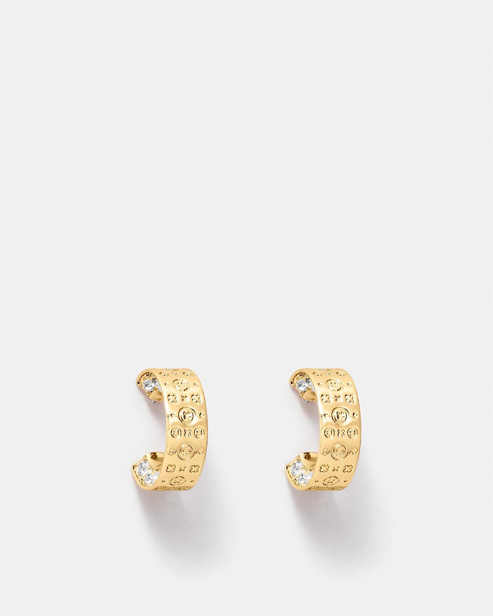 Cipher Hoop Earrings