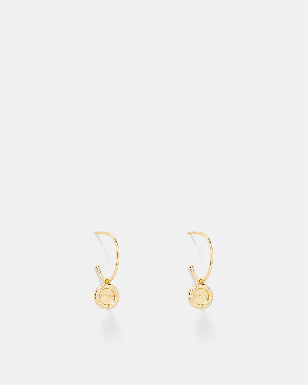 Lune Charm Hoop Earrings