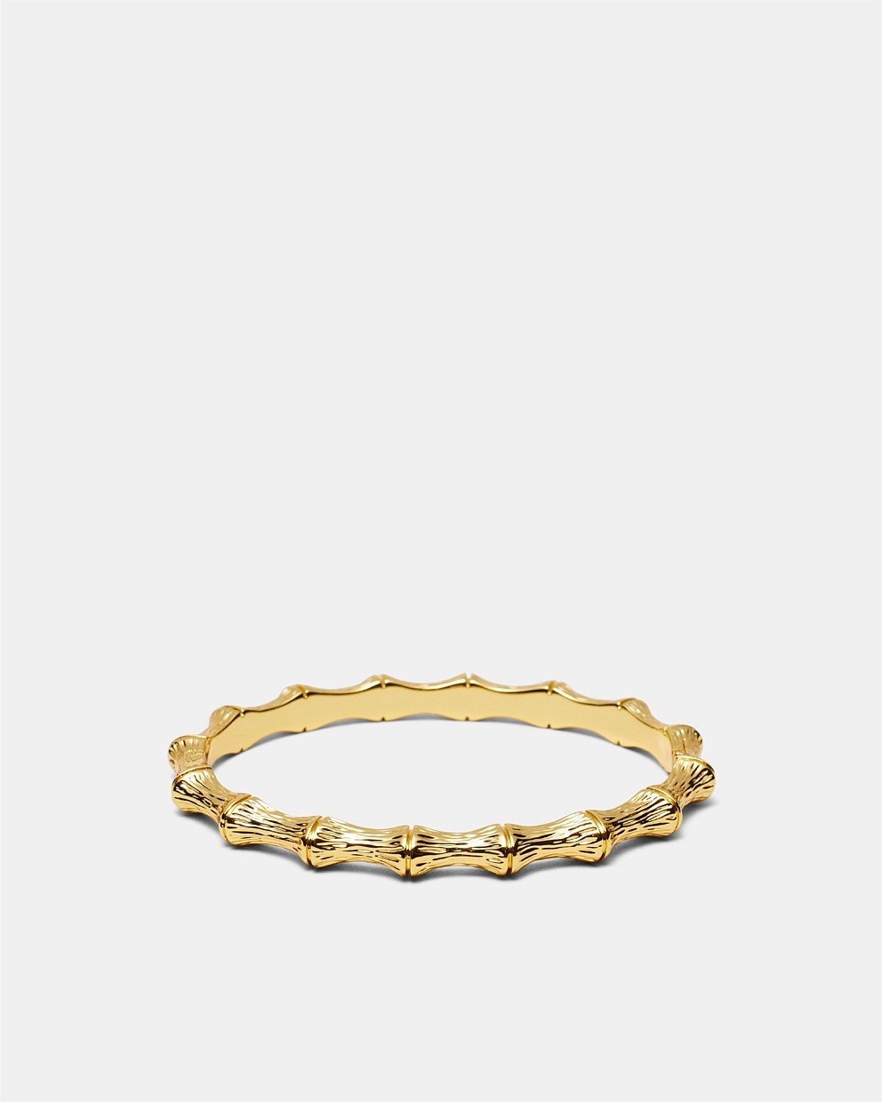 Retro Revival Hinged Bamboo Bangle