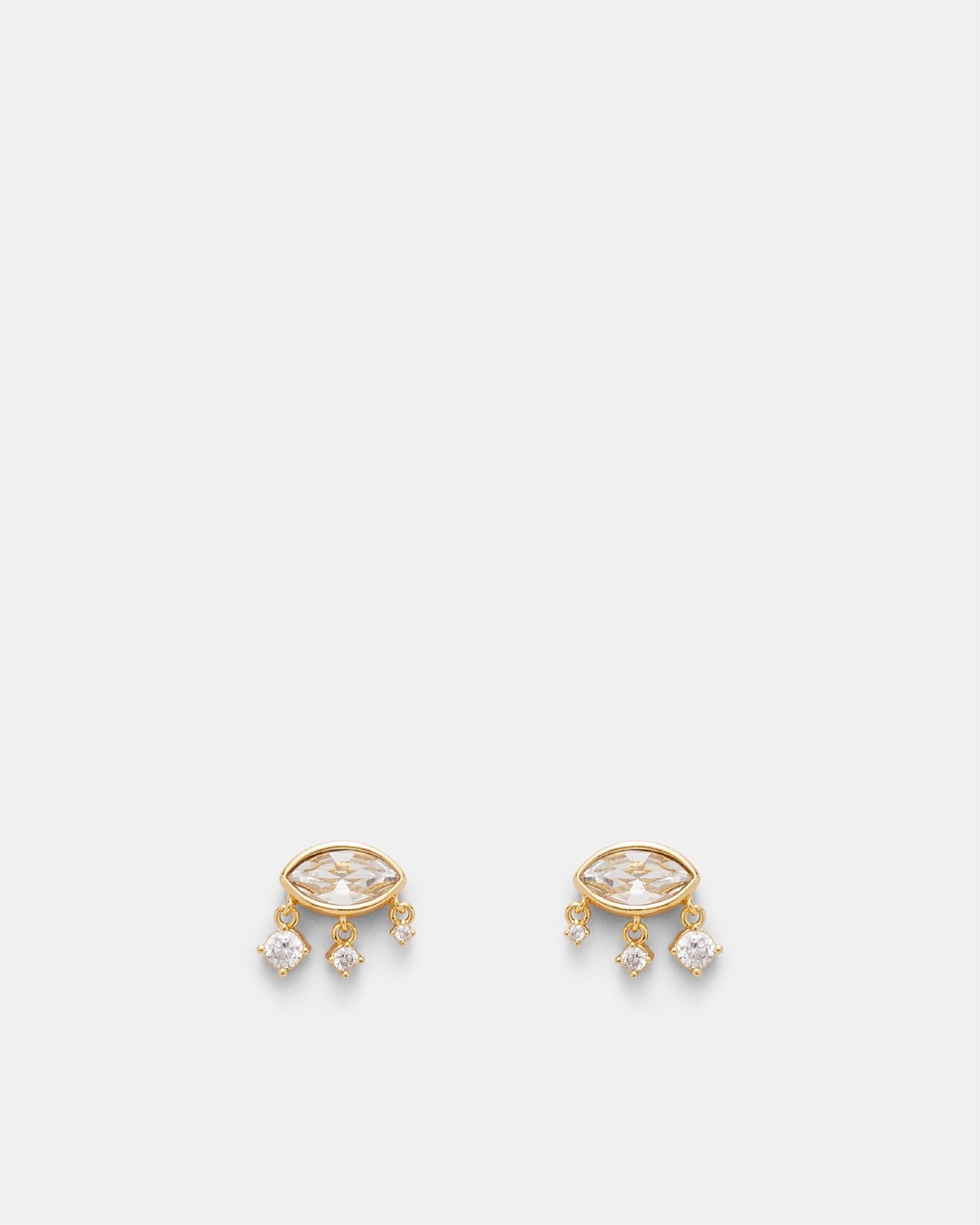 Nazar Crystal Stud Earrings