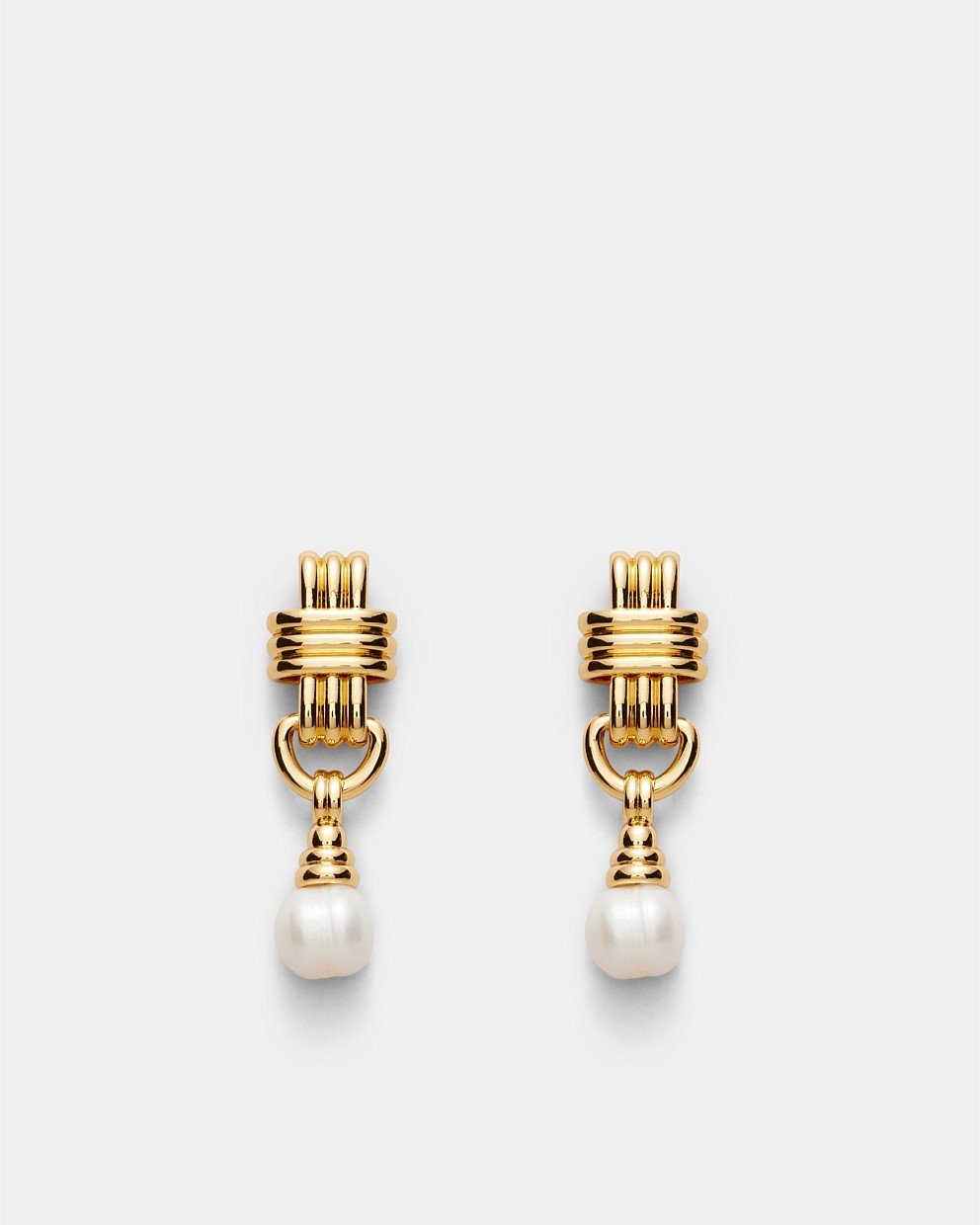 Ice & A Slice Pearl Drop Earrings