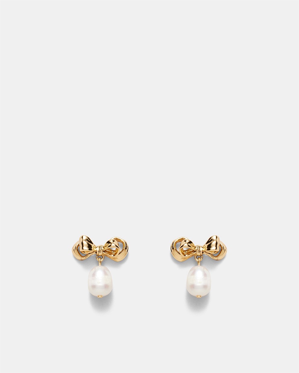 Darcys Bow Pearl Earrings