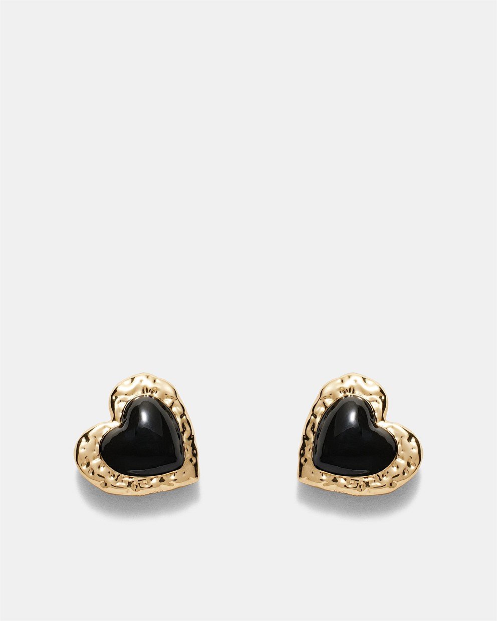 Sorrowful Heart Stud Earrings