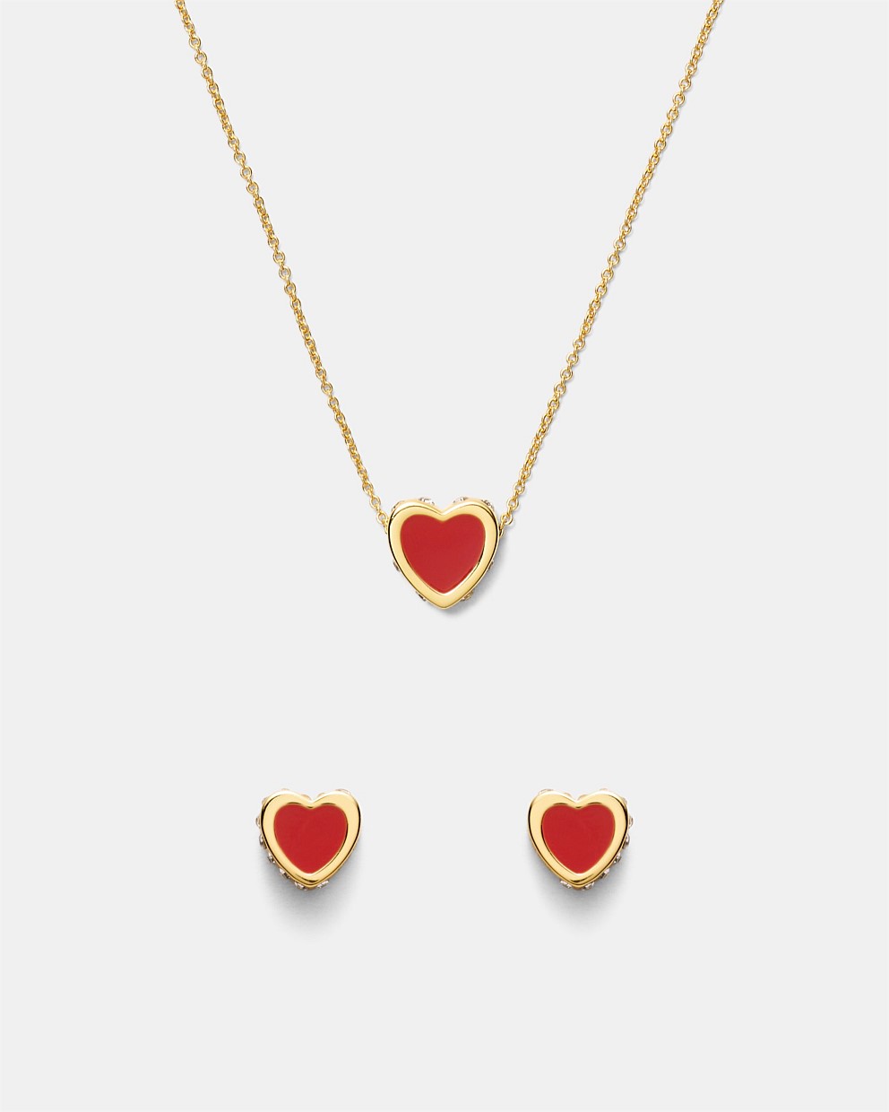 Lover Heart Earrings And Necklace Set