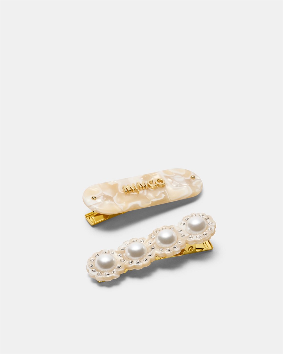 Pearly Hair Clip Set