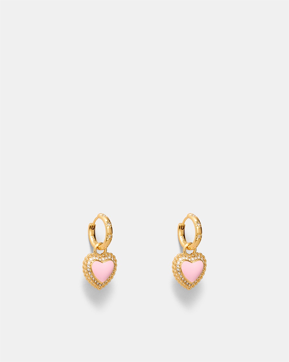 Lace Heart Hoop Earrings