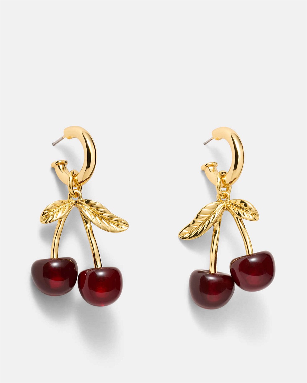 Noir Cherry Hoop Earrings