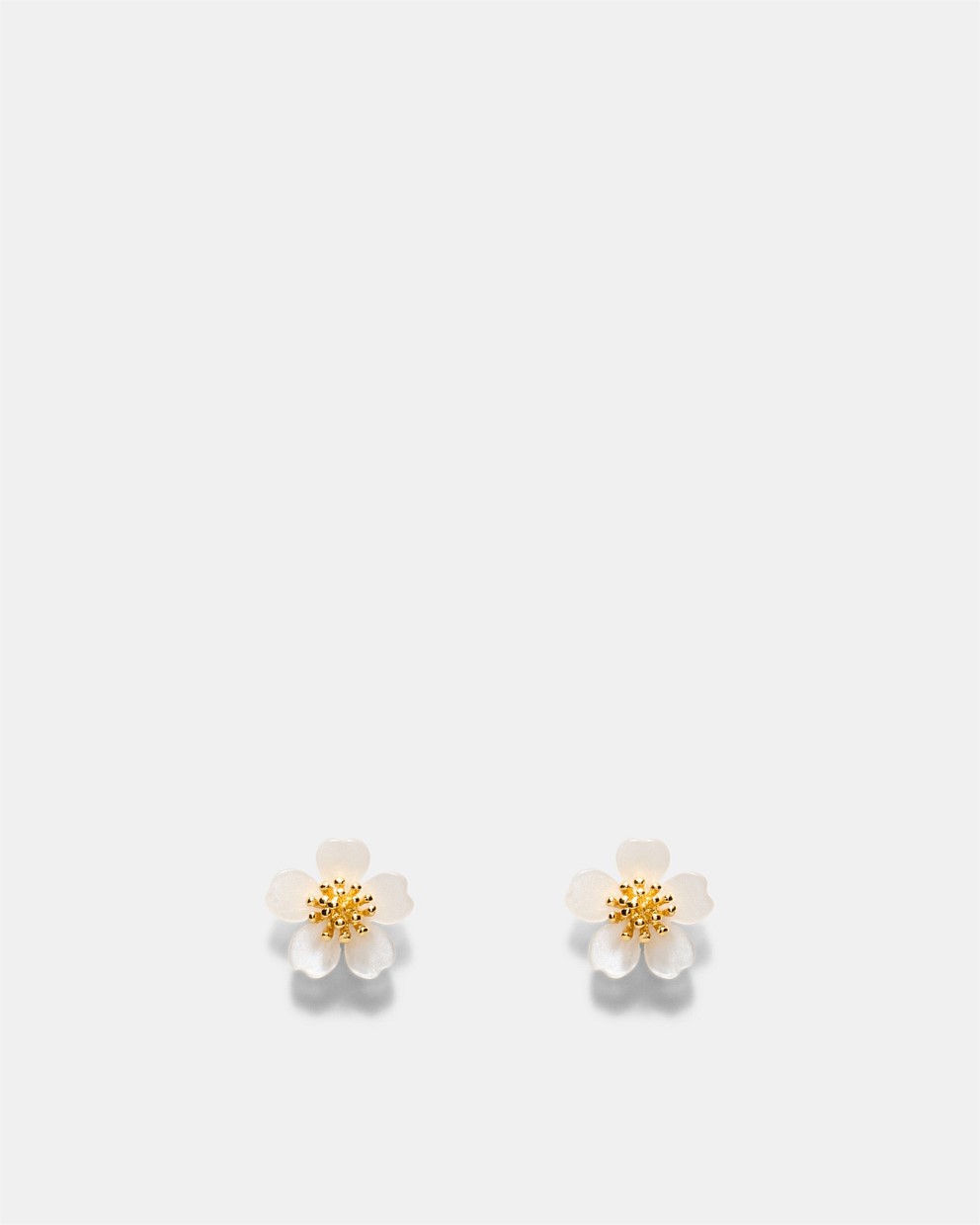 Resin Flower Stud Earrings