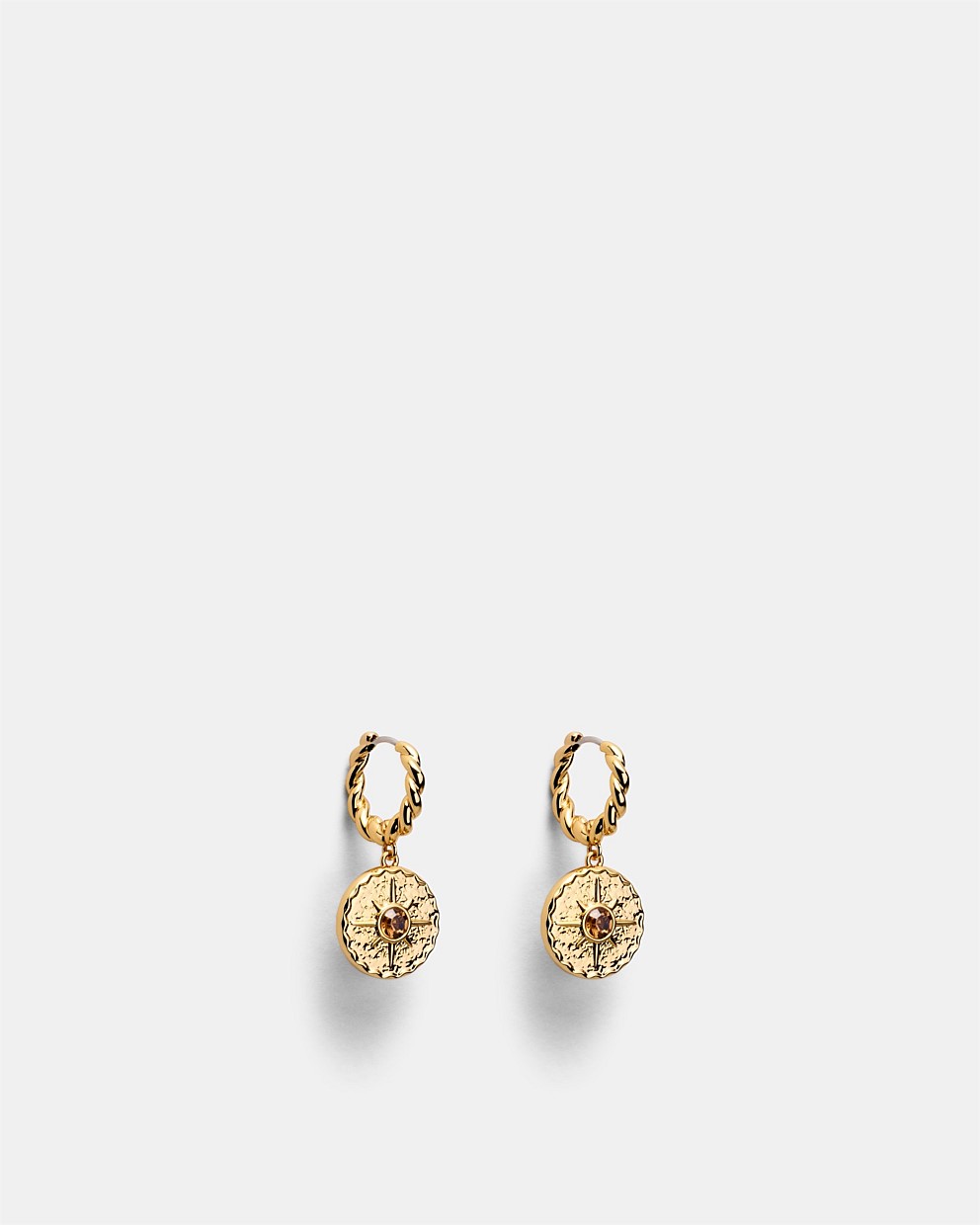 La Chance Charm Hoop Earrings