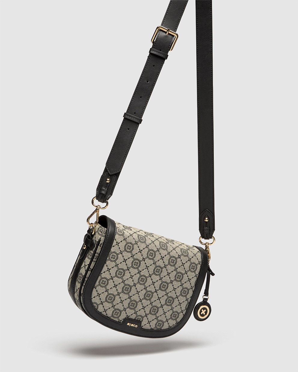 Mim-Gram Saddle Crossbody Bag