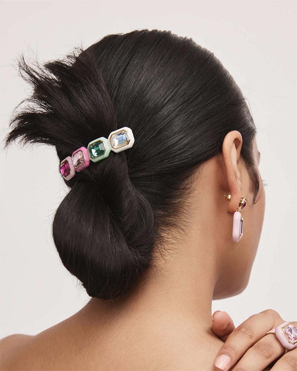Jewel Barrette Hair Clip
