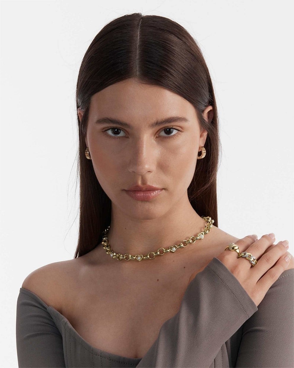 Cipher Hoop Earrings