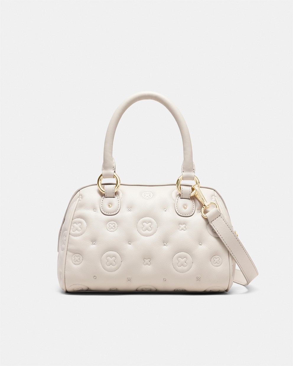 Flashback Leather Bowler Crossbody Bag