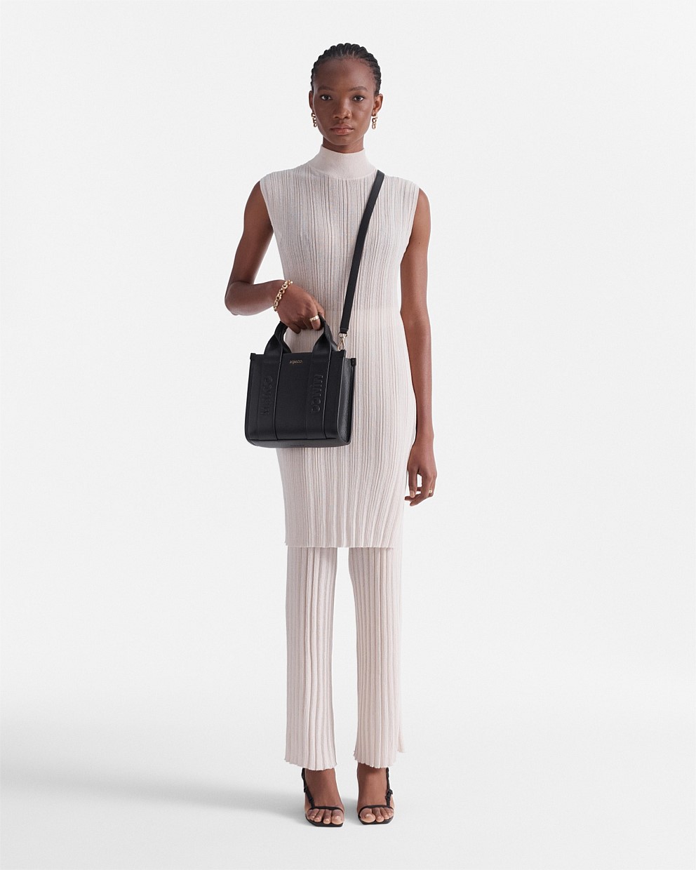 Stevie Leather Mini Tote Bag
