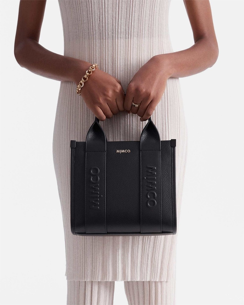 Stevie Leather Mini Tote Bag