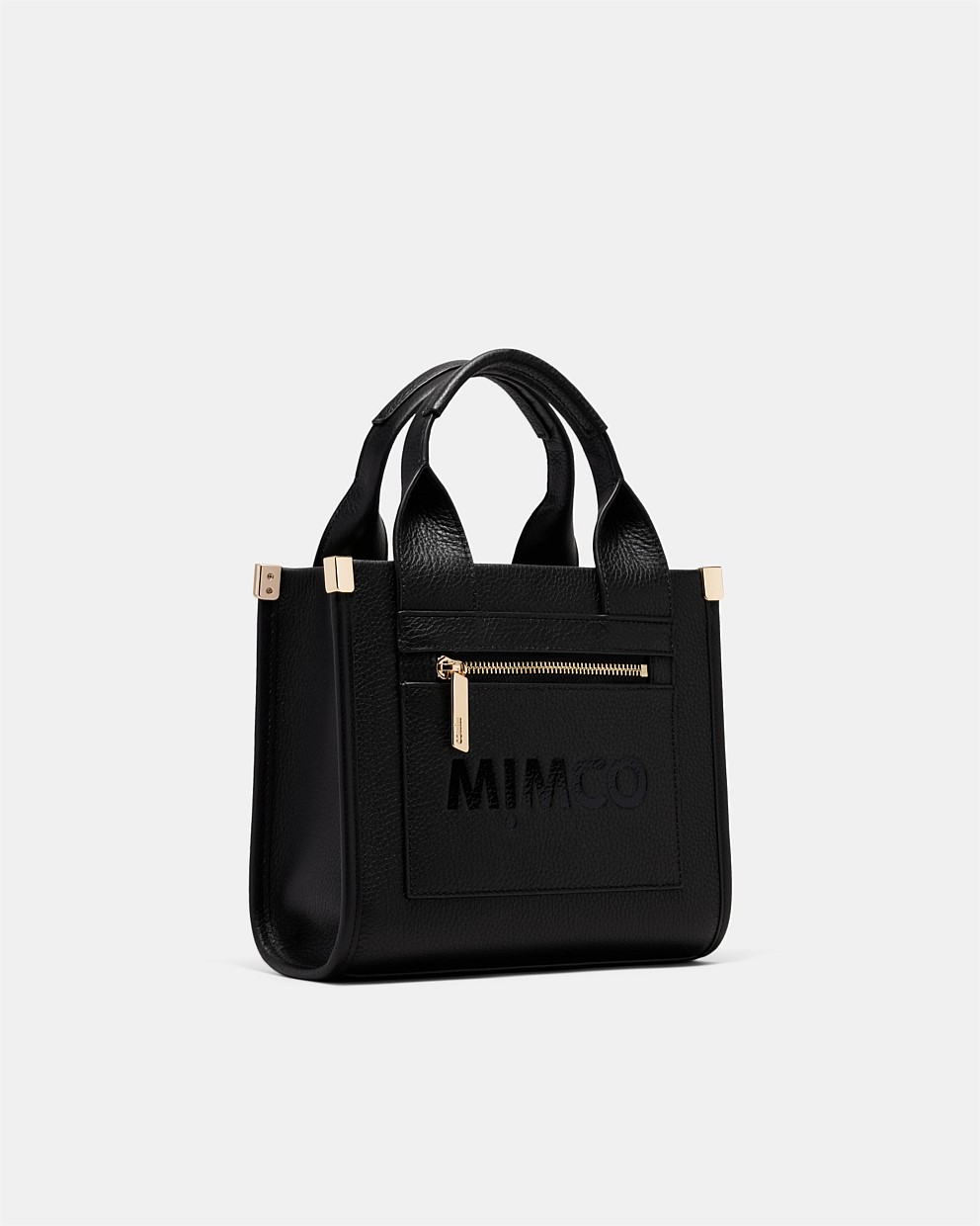 Patch Leather Mini Tote Bag