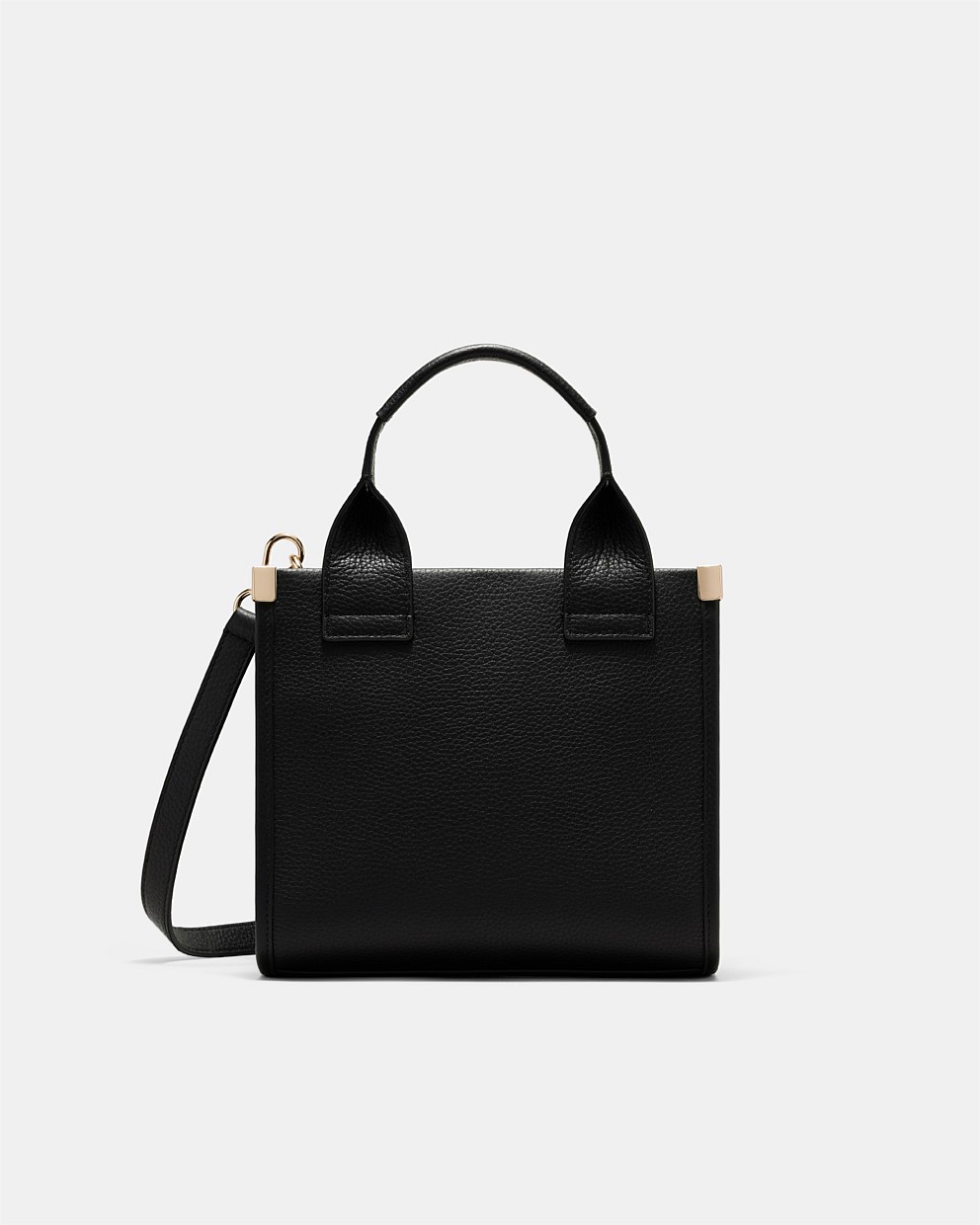 Patch Leather Mini Tote Bag