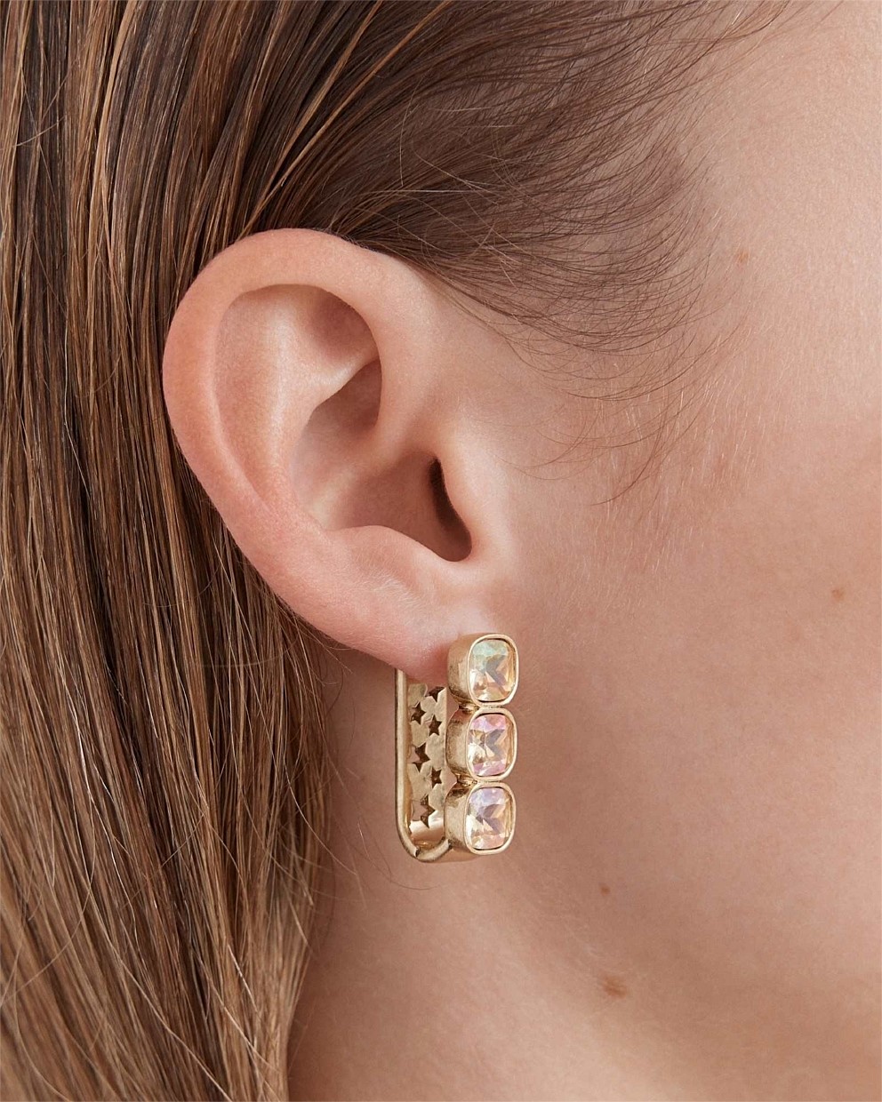 On The Rocks Huggie Hoop Earrings