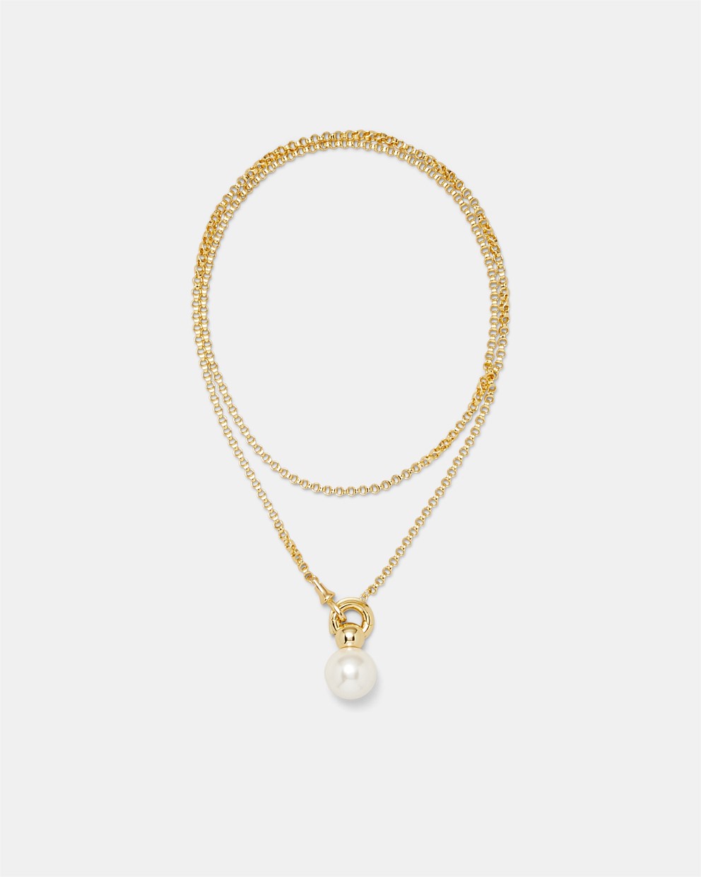 The Edge Pearl Necklace