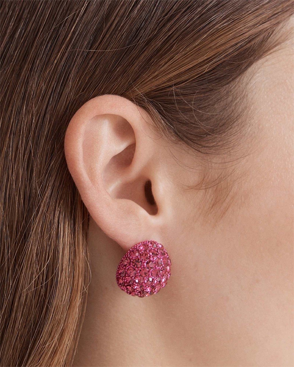 Disco Pave Large Stud Earrings