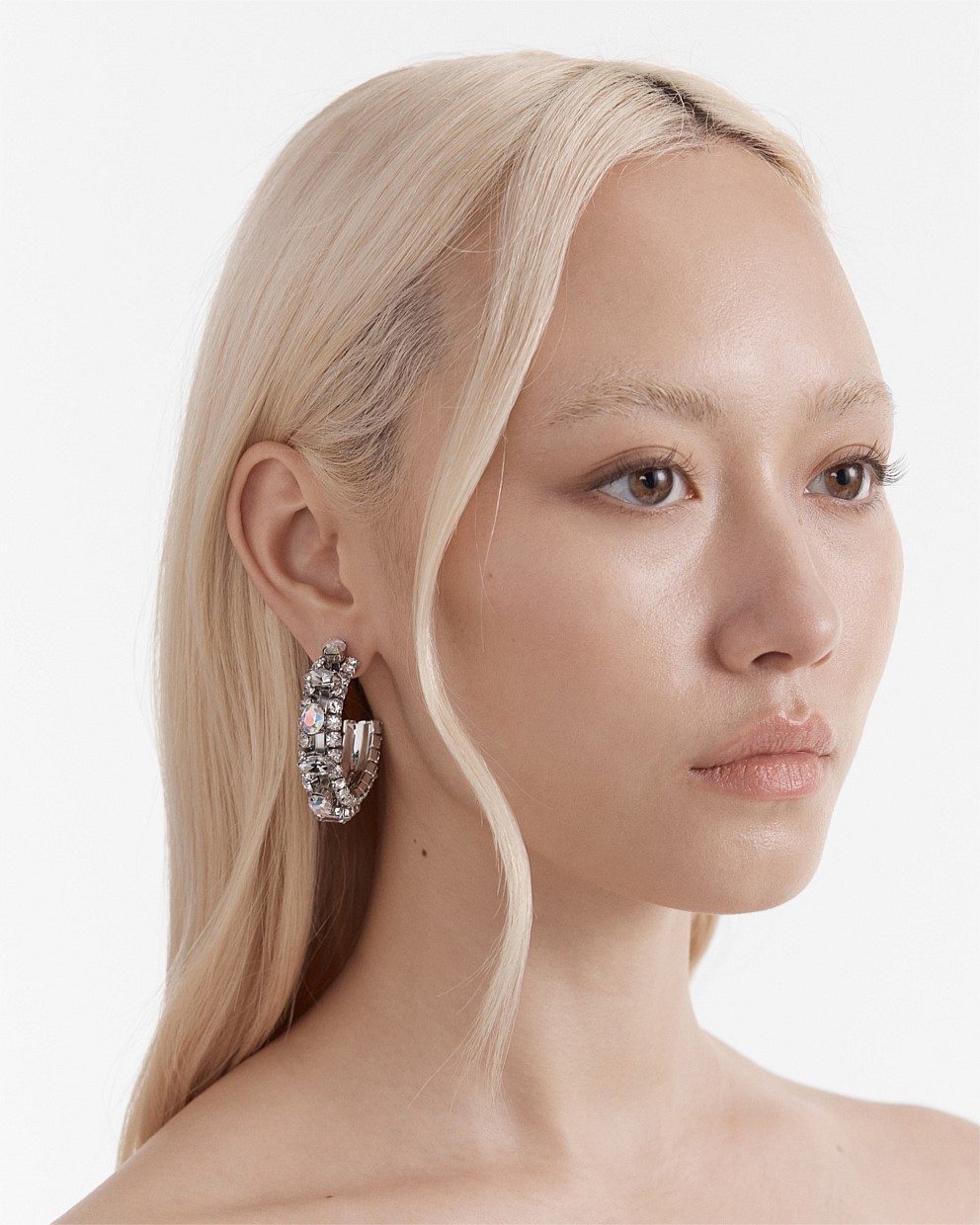 Love To Love You Crystal Hoop Earrings