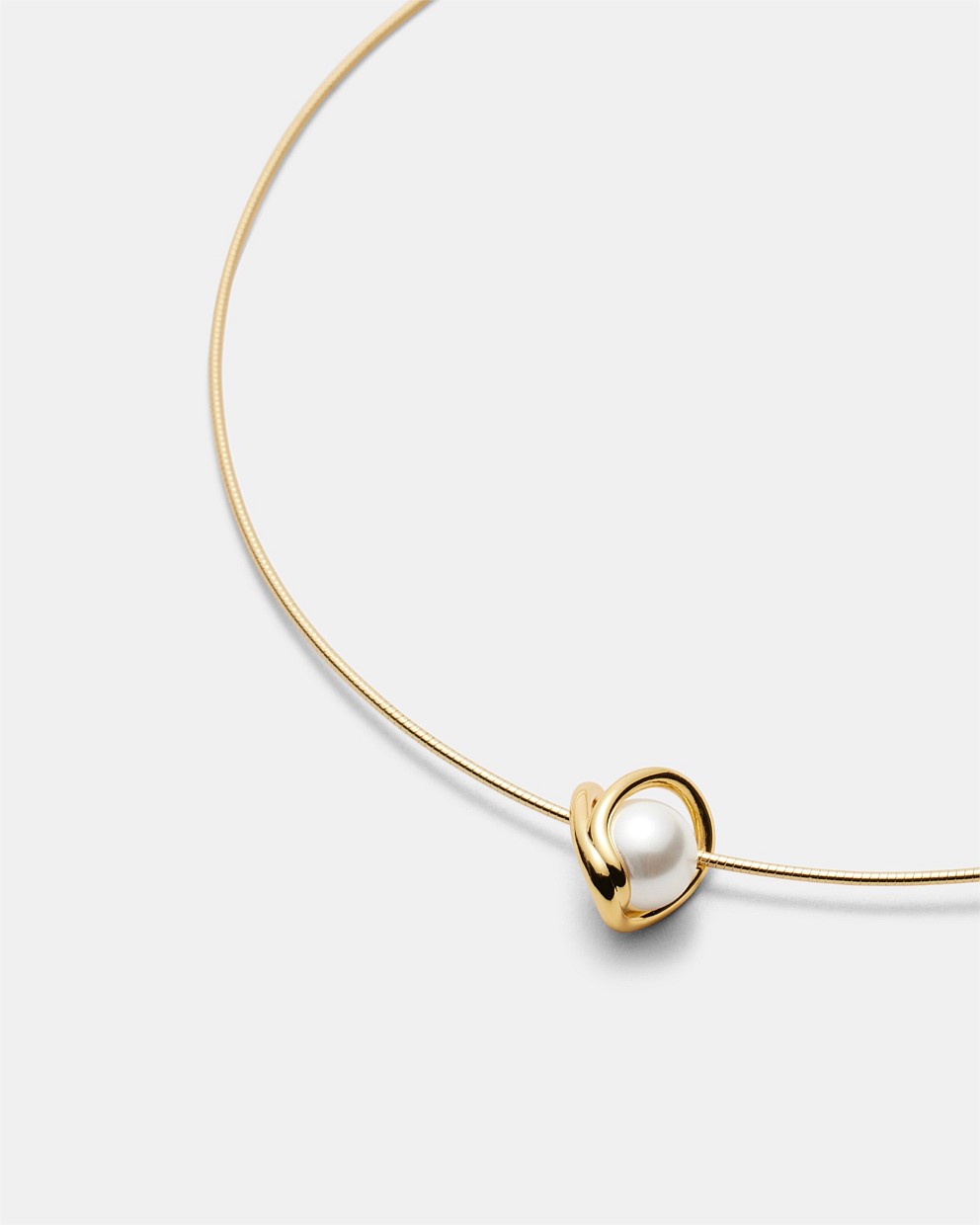 Cadence Pearl Omega Choker Necklace