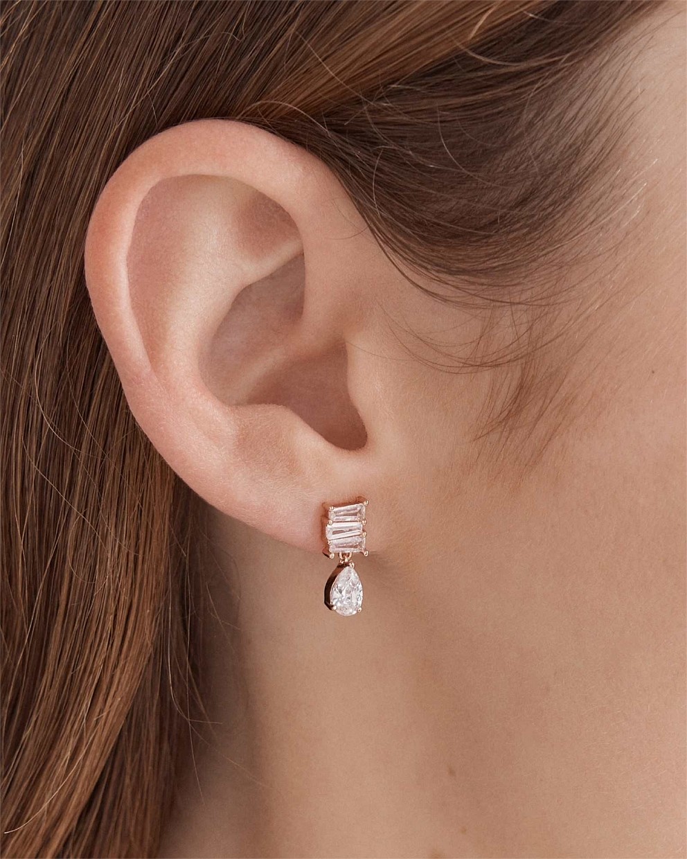 Enchantment Crystal Drop Stud Earrings