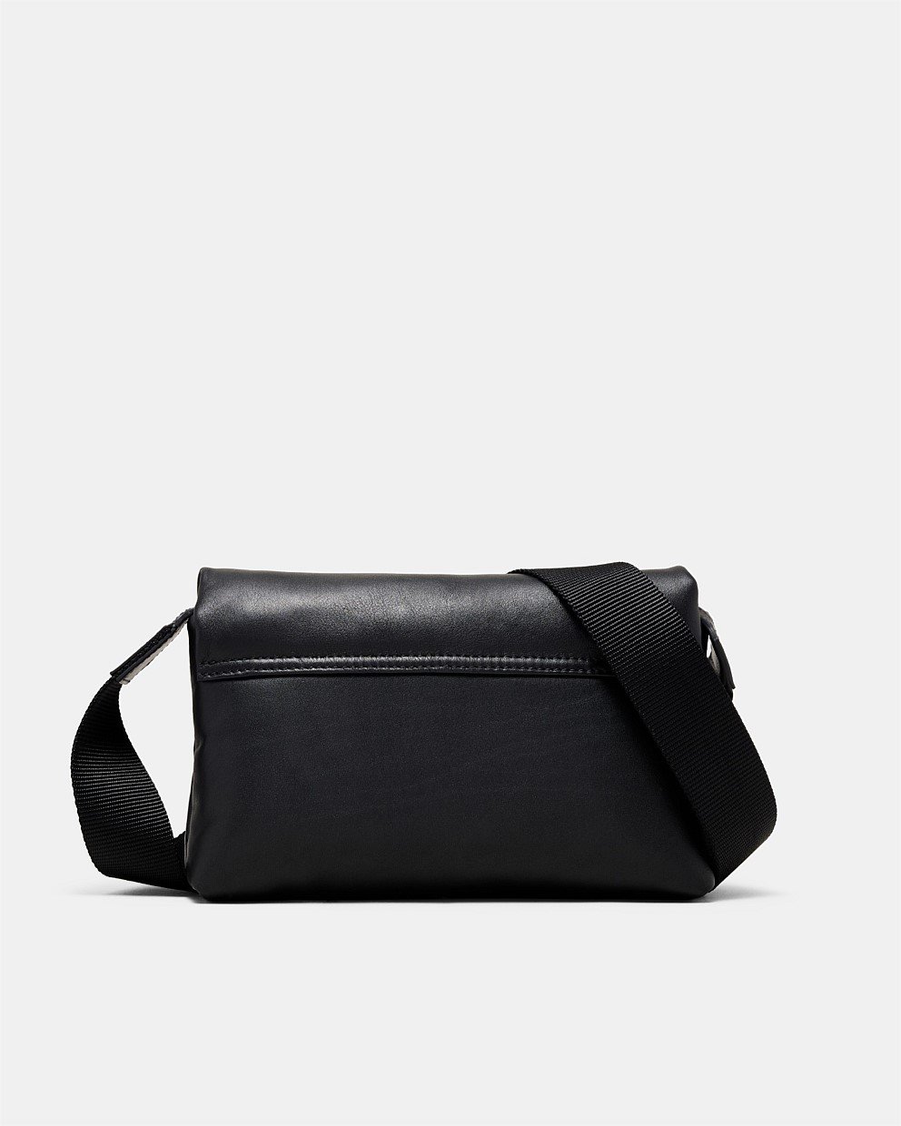 Puffy Leather Mini Crossbody Bag