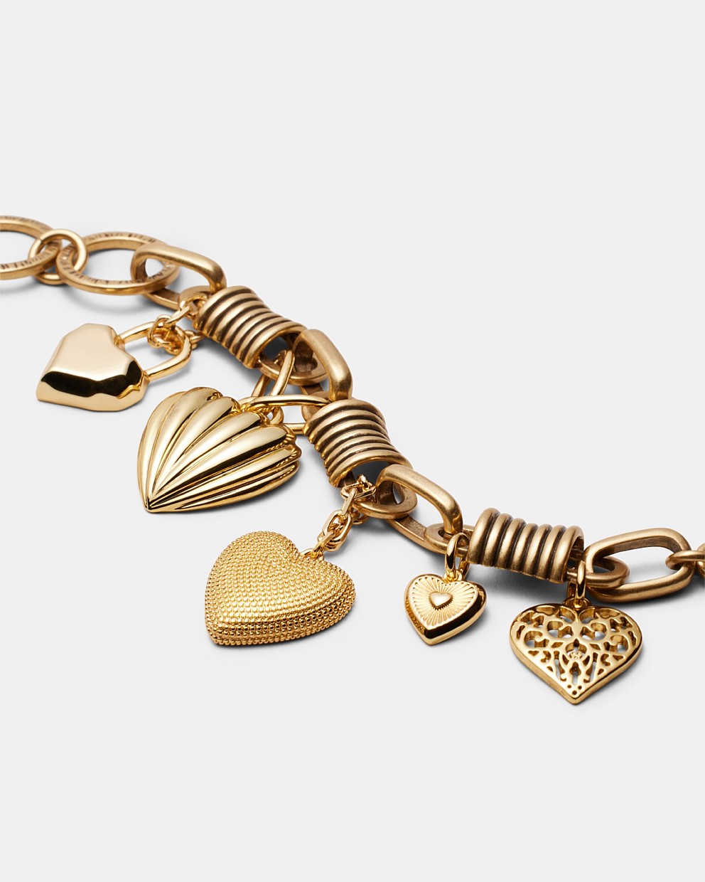 Paris Heart Charm Bracelet