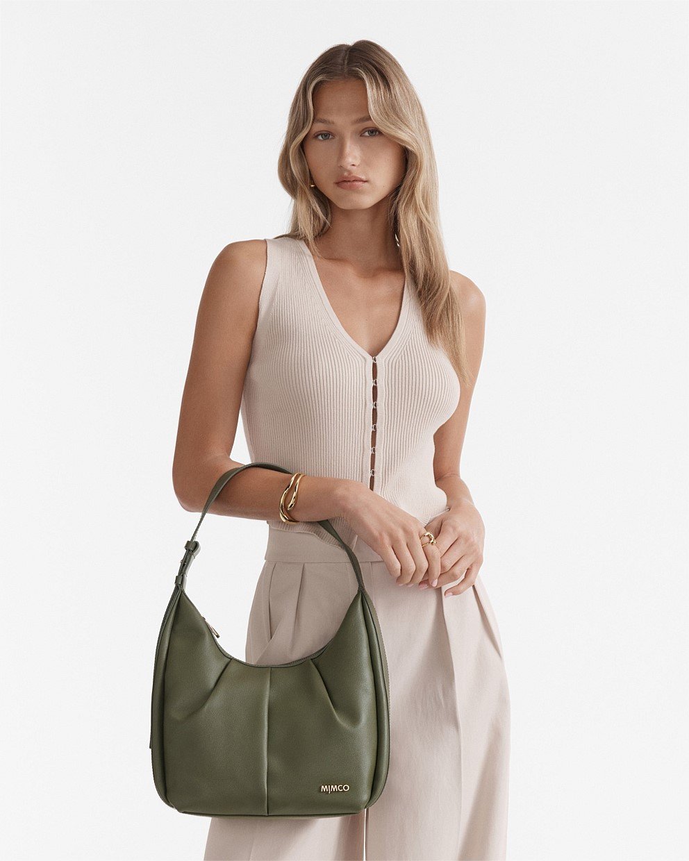 Donna Small Zip Hobo Bag