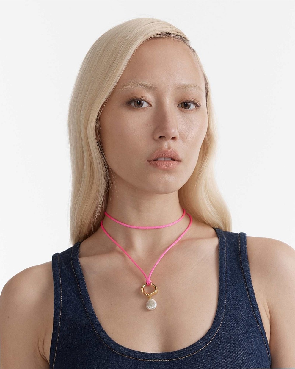 Kaia Pearl Cord Necklace