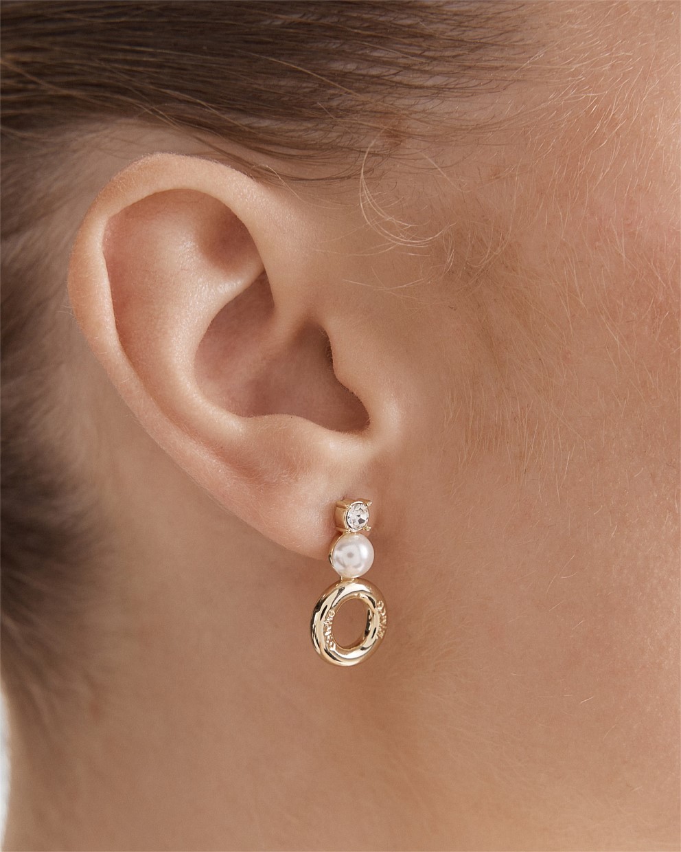 Circulate Drop Stud Earrings