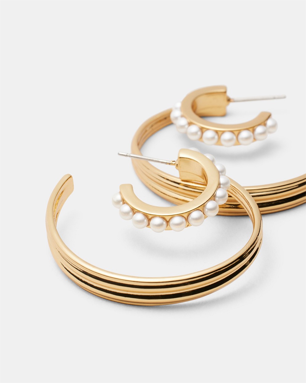 Releve Double Hoop Earrings