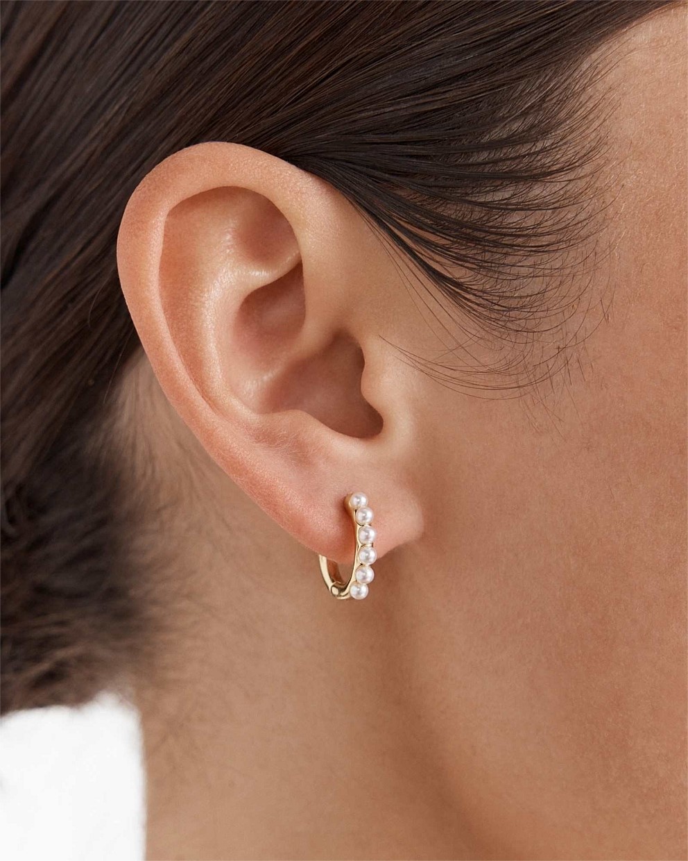 En Pointe Hoop Earrings