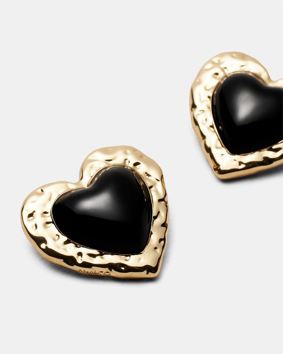 Sorrowful Heart Stud Earrings