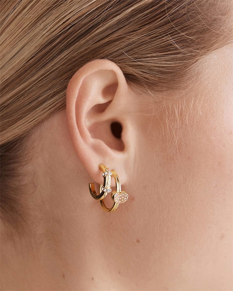 Heart To Heart Hoop Earrings