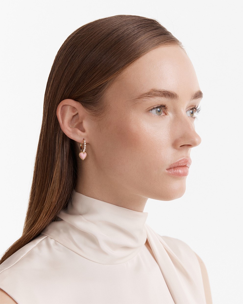 En Pointe Hoop Earrings