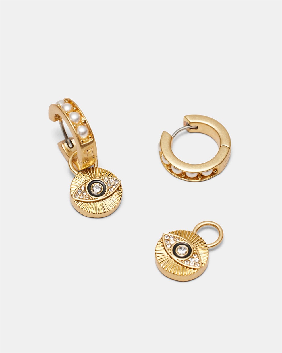 Emotively Pearl Huggie Hoop Earrings