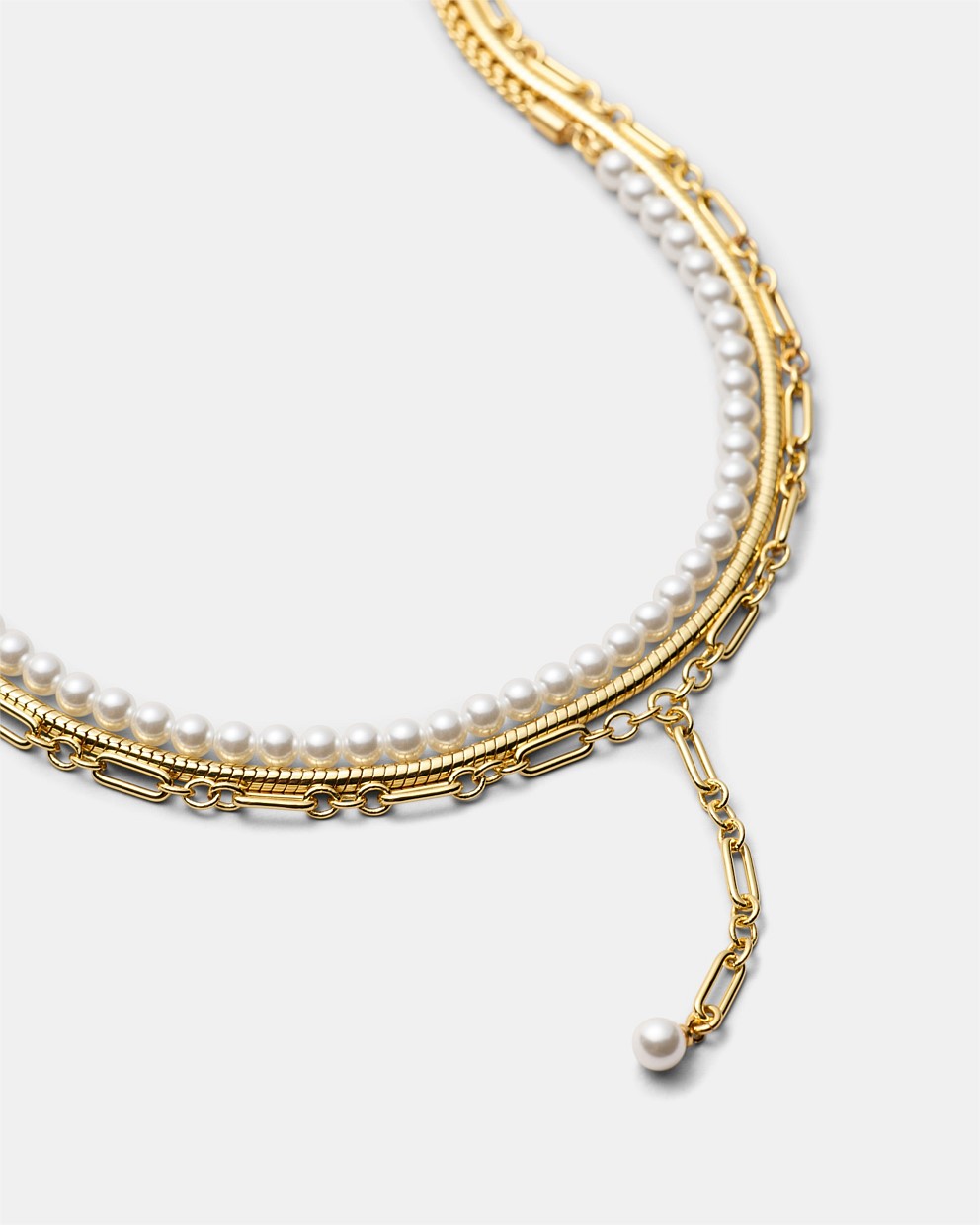 Stacked Lariat Necklace